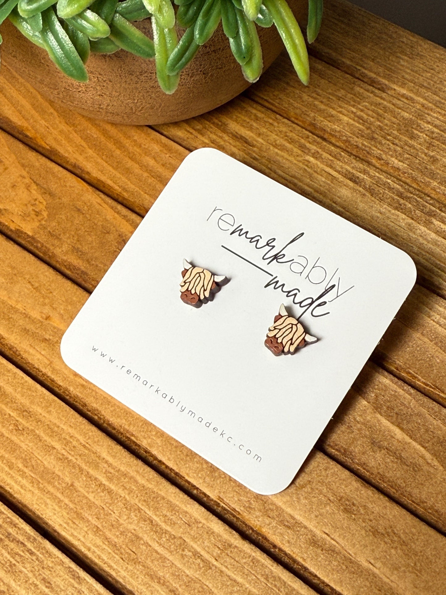 Highland Cow Earrings