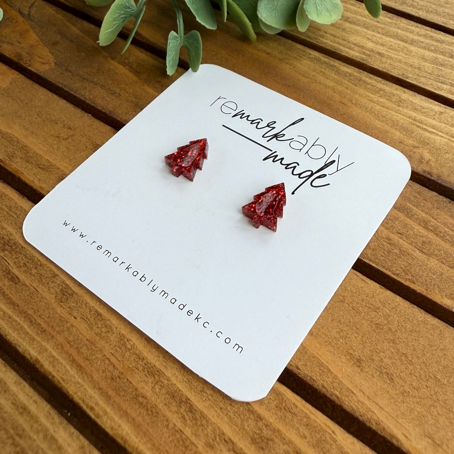 Red Acrylic Trees