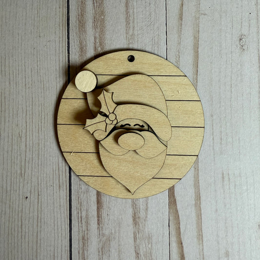 DIY Santa Ornament