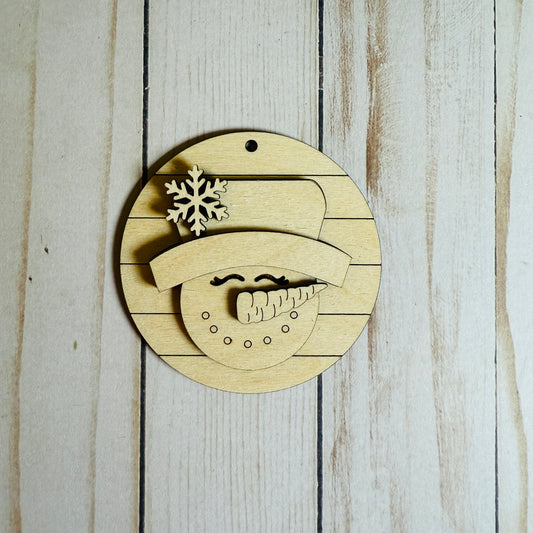 DIY Snowman Ornament