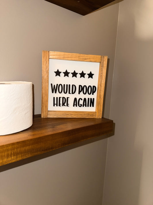 Would Poop Here Again